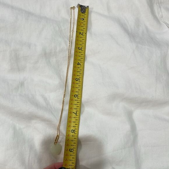 925 Gold Necklace with Heart Pendant 16-18” - Picture 3 of 4